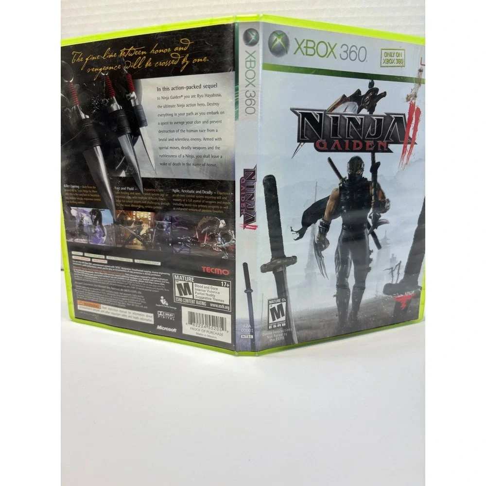 Ninja Gaiden II 2 Xbox 360 Microsoft Tecmo Team‎ Ninja Action Game 2008 Vintage